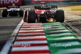 Carlos Sainz Jr (ESP) Ferrari F1-75 sends sparks flying. 29.07.2022. Formula 1 World Championship, Rd 13, Hungarian Grand Prix, Budapest, Hungary, Practice Day.