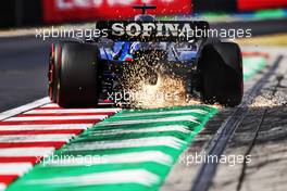 Alexander Albon (THA) Williams Racing FW44 sends sparks flying. 29.07.2022. Formula 1 World Championship, Rd 13, Hungarian Grand Prix, Budapest, Hungary, Practice Day.
