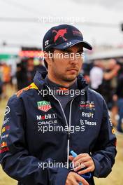 Sergio Perez (MEX) Red Bull Racing on the grid. 31.07.2022. Formula 1 World Championship, Rd 13, Hungarian Grand Prix, Budapest, Hungary, Race Day.