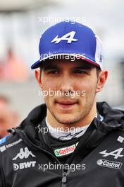 Esteban Ocon (FRA) Alpine F1 Team on the grid. 31.07.2022. Formula 1 World Championship, Rd 13, Hungarian Grand Prix, Budapest, Hungary, Race Day.