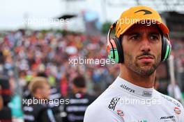 Daniel Ricciardo (AUS) McLaren on the grid. 31.07.2022. Formula 1 World Championship, Rd 13, Hungarian Grand Prix, Budapest, Hungary, Race Day.