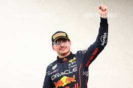 1st place Max Verstappen (NLD) Red Bull Racing RB18. 31.07.2022. Formula 1 World Championship, Rd 13, Hungarian Grand Prix, Budapest, Hungary, Race Day.