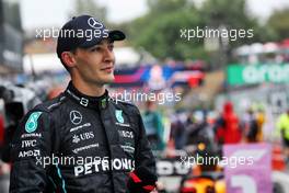 George Russell (GBR) Mercedes AMG F1 in parc ferme. 31.07.2022. Formula 1 World Championship, Rd 13, Hungarian Grand Prix, Budapest, Hungary, Race Day.