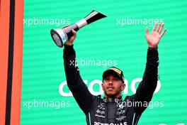 2nd place Lewis Hamilton (GBR) Mercedes AMG F1 W13. 31.07.2022. Formula 1 World Championship, Rd 13, Hungarian Grand Prix, Budapest, Hungary, Race Day.