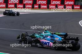 Fernando Alonso (ESP), Alpine F1 Team and Sebastian Vettel (GER), Aston Martin F1 Team  31.07.2022. Formula 1 World Championship, Rd 13, Hungarian Grand Prix, Budapest, Hungary, Race Day.