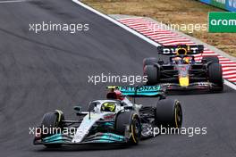 Lewis Hamilton (GBR) Mercedes AMG F1 W13. 31.07.2022. Formula 1 World Championship, Rd 13, Hungarian Grand Prix, Budapest, Hungary, Race Day.