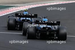 Esteban Ocon (FRA), Alpine F1 Team nd Fernando Alonso (ESP), Alpine F1 Team  31.07.2022. Formula 1 World Championship, Rd 13, Hungarian Grand Prix, Budapest, Hungary, Race Day.