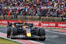 Max Verstappen (NLD) Red Bull Racing RB18. 31.07.2022. Formula 1 World Championship, Rd 13, Hungarian Grand Prix, Budapest, Hungary, Race Day.