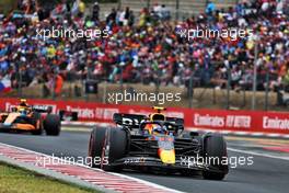 Sergio Perez (MEX) Red Bull Racing RB18. 31.07.2022. Formula 1 World Championship, Rd 13, Hungarian Grand Prix, Budapest, Hungary, Race Day.
