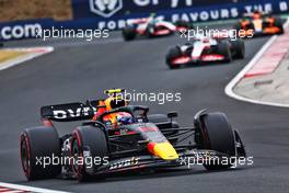 Sergio Perez (MEX) Red Bull Racing RB18. 31.07.2022. Formula 1 World Championship, Rd 13, Hungarian Grand Prix, Budapest, Hungary, Race Day.