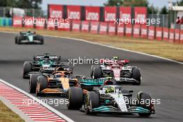 Lewis Hamilton (GBR) Mercedes AMG F1 W13. 31.07.2022. Formula 1 World Championship, Rd 13, Hungarian Grand Prix, Budapest, Hungary, Race Day.