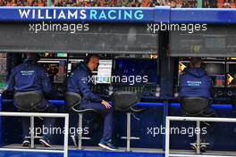 Williams Racing pit gantry. 30.07.2022. Formula 1 World Championship, Rd 13, Hungarian Grand Prix, Budapest, Hungary, Qualifying Day.