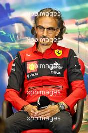 Laurent Mekies (FRA) Ferrari Sporting Director in the FIA Press Conference. 30.07.2022. Formula 1 World Championship, Rd 13, Hungarian Grand Prix, Budapest, Hungary, Qualifying Day.