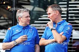 (L to R): Pat Fry (GBR) Alpine F1 Team Chief Technical Officer with Alan Permane (GBR) Alpine F1 Team Trackside Operations Director. 30.07.2022. Formula 1 World Championship, Rd 13, Hungarian Grand Prix, Budapest, Hungary, Qualifying Day.