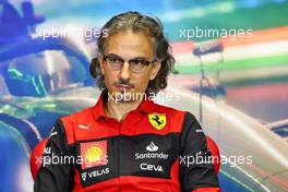 Laurent Mekies (FRA) Ferrari Sporting Director in the FIA Press Conference. 30.07.2022. Formula 1 World Championship, Rd 13, Hungarian Grand Prix, Budapest, Hungary, Qualifying Day.