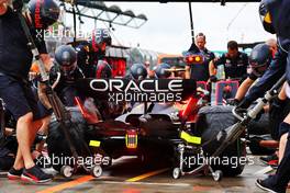 Sergio Perez (MEX) Red Bull Racing RB18. 30.07.2022. Formula 1 World Championship, Rd 13, Hungarian Grand Prix, Budapest, Hungary, Qualifying Day.