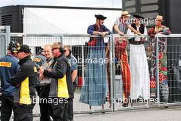 Paddock atmosphere - men on stilts. 31.07.2022. Formula 1 World Championship, Rd 13, Hungarian Grand Prix, Budapest, Hungary, Race Day.