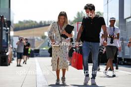 (L to R): Isabel Hernaez with her boyfriend Carlos Sainz Jr (ESP) Ferrari. 28.07.2022. Formula 1 World Championship, Rd 13, Hungarian Grand Prix, Budapest, Hungary, Preparation Day.