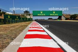 Circuit atmosphere - kerb detail. 28.07.2022. Formula 1 World Championship, Rd 13, Hungarian Grand Prix, Budapest, Hungary, Preparation Day.
