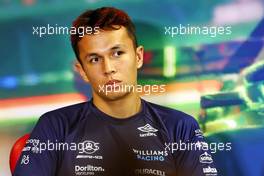 Alexander Albon (THA) Williams Racing in the FIA Press Conference. 28.07.2022. Formula 1 World Championship, Rd 13, Hungarian Grand Prix, Budapest, Hungary, Preparation Day.