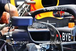 Red Bull Racing RB18 mirror detail. 28.07.2022. Formula 1 World Championship, Rd 13, Hungarian Grand Prix, Budapest, Hungary, Preparation Day.