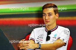 George Russell (GBR) Mercedes AMG F1 in the FIA Press Conference. 28.07.2022. Formula 1 World Championship, Rd 13, Hungarian Grand Prix, Budapest, Hungary, Preparation Day.