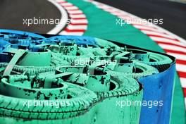 Circuit atmosphere - tyre barrier. 28.07.2022. Formula 1 World Championship, Rd 13, Hungarian Grand Prix, Budapest, Hungary, Preparation Day.