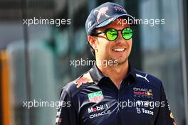 Sergio Perez (MEX) Red Bull Racing. 28.07.2022. Formula 1 World Championship, Rd 13, Hungarian Grand Prix, Budapest, Hungary, Preparation Day.