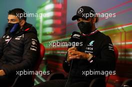 Lewis Hamilton (GBR) Mercedes AMG F1 in the FIA Press Conference. 22.04.2022. Formula 1 World Championship, Rd 4, Emilia Romagna Grand Prix, Imola, Italy, Qualifying Day.