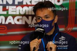 Alexander Albon (THA) Williams Racing in the FIA Press Conference. 22.04.2022. Formula 1 World Championship, Rd 4, Emilia Romagna Grand Prix, Imola, Italy, Qualifying Day.