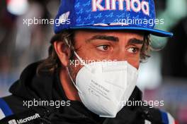 Fernando Alonso (ESP) Alpine F1 Team. 22.04.2022. Formula 1 World Championship, Rd 4, Emilia Romagna Grand Prix, Imola, Italy, Qualifying Day.