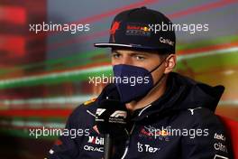 Max Verstappen (NLD) Red Bull Racingi in the FIA Press Conference. 22.04.2022. Formula 1 World Championship, Rd 4, Emilia Romagna Grand Prix, Imola, Italy, Qualifying Day.