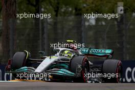 Lewis Hamilton (GBR) Mercedes AMG F1 W13. 22.04.2022. Formula 1 World Championship, Rd 4, Emilia Romagna Grand Prix, Imola, Italy, Qualifying Day.