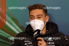 George Russell (GBR) Mercedes AMG F1 in the FIA Press Conference. 22.04.2022. Formula 1 World Championship, Rd 4, Emilia Romagna Grand Prix, Imola, Italy, Qualifying Day.