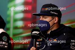 Max Verstappen (NLD) Red Bull Racingi in the FIA Press Conference. 22.04.2022. Formula 1 World Championship, Rd 4, Emilia Romagna Grand Prix, Imola, Italy, Qualifying Day.