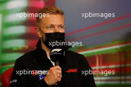 Kevin Magnussen (DEN) Haas F1 Team in the FIA Press Conference. 22.04.2022. Formula 1 World Championship, Rd 4, Emilia Romagna Grand Prix, Imola, Italy, Qualifying Day.