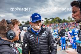 Esteban Ocon (FRA) Alpine F1 Team on the grid. 24.04.2022. Formula 1 World Championship, Rd 4, Emilia Romagna Grand Prix, Imola, Italy, Race Day.