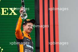 3rd place Lando Norris (GBR) McLaren MCL36. 24.04.2022. Formula 1 World Championship, Rd 4, Emilia Romagna Grand Prix, Imola, Italy, Race Day.