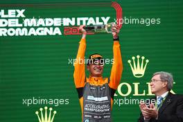 3rd place Lando Norris (GBR) McLaren MCL36. 24.04.2022. Formula 1 World Championship, Rd 4, Emilia Romagna Grand Prix, Imola, Italy, Race Day.