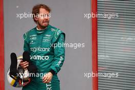 Sebastian Vettel (GER) Aston Martin F1 Team AMR22. 24.04.2022. Formula 1 World Championship, Rd 4, Emilia Romagna Grand Prix, Imola, Italy, Race Day.