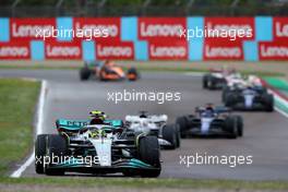 Lewis Hamilton (GBR) Mercedes AMG F1 W13.  24.04.2022. Formula 1 World Championship, Rd 4, Emilia Romagna Grand Prix, Imola, Italy, Race Day.