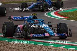 Esteban Ocon (FRA) Alpine F1 Team A522. 24.04.2022. Formula 1 World Championship, Rd 4, Emilia Romagna Grand Prix, Imola, Italy, Race Day.