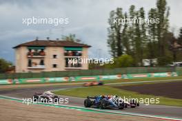 Alexander Albon (THA) Williams Racing FW44 and Mick Schumacher (GER) Haas VF-22 battle for position. 24.04.2022. Formula 1 World Championship, Rd 4, Emilia Romagna Grand Prix, Imola, Italy, Race Day.