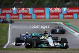 Lewis Hamilton (GBR) Mercedes AMG F1 W13.  24.04.2022. Formula 1 World Championship, Rd 4, Emilia Romagna Grand Prix, Imola, Italy, Race Day.