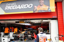 Daniel Ricciardo (AUS) McLaren MCL36 - not running in the second practice session as the car is repaired. 23.04.2022. Formula 1 World Championship, Rd 4, Emilia Romagna Grand Prix, Imola, Italy, Sprint Day.