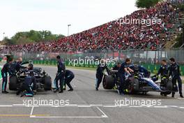 Alexander Albon (THA) Williams Racing and Nicholas Latifi (CDN) Williams Racing FW44. 23.04.2022. Formula 1 World Championship, Rd 4, Emilia Romagna Grand Prix, Imola, Italy, Sprint Day.