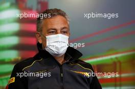 Mario Isola (ITA) Pirelli Racing Manager in the FIA Press Conference. 23.04.2022. Formula 1 World Championship, Rd 4, Emilia Romagna Grand Prix, Imola, Italy, Sprint Day.