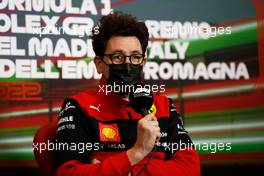 Mattia Binotto (ITA) Ferrari Team Principal in the FIA Press Conference. 23.04.2022. Formula 1 World Championship, Rd 4, Emilia Romagna Grand Prix, Imola, Italy, Sprint Day.
