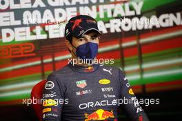 Sergio Perez (MEX) Red Bull Racing in the FIA Press Conference. 23.04.2022. Formula 1 World Championship, Rd 4, Emilia Romagna Grand Prix, Imola, Italy, Sprint Day.