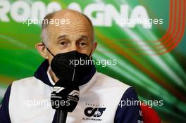 Franz Tost (AUT) AlphaTauri Team Principal in the FIA Press Conference. 23.04.2022. Formula 1 World Championship, Rd 4, Emilia Romagna Grand Prix, Imola, Italy, Sprint Day.